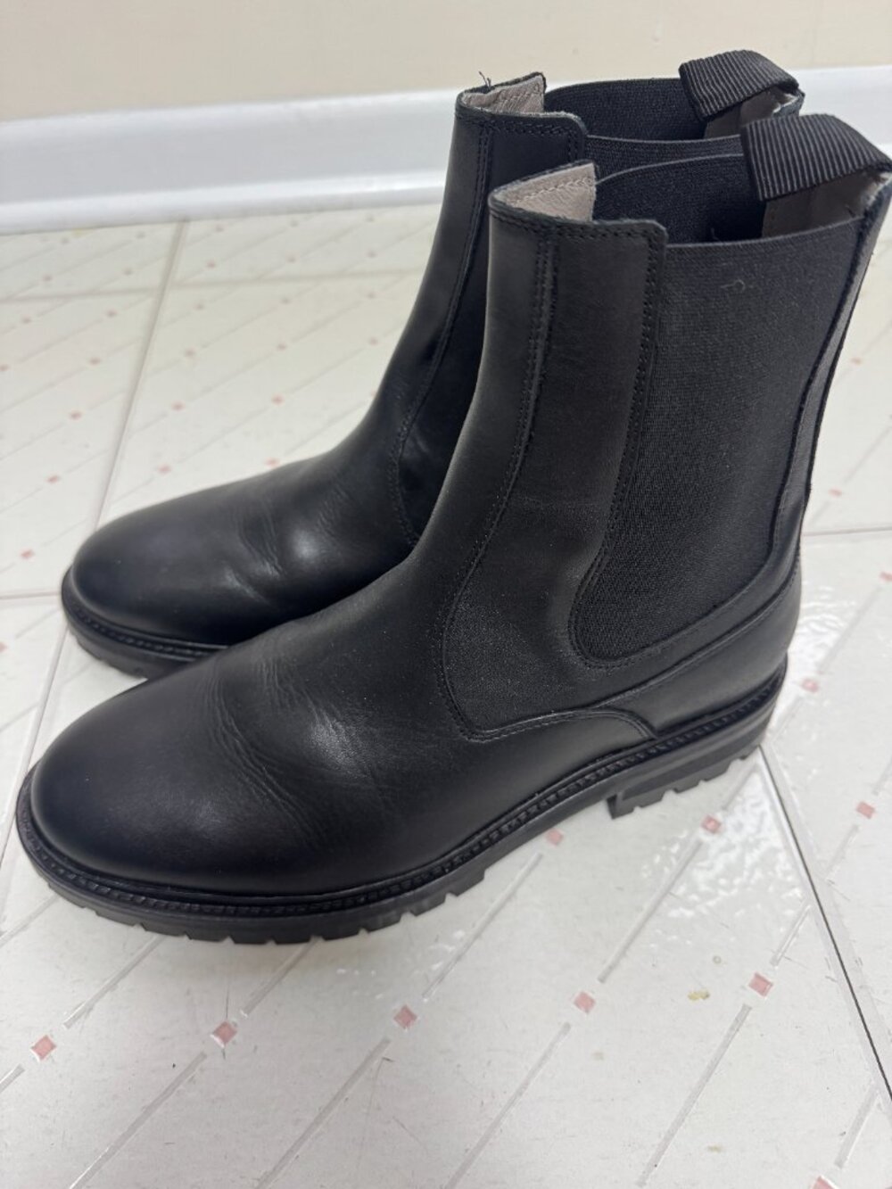 All Saints men's Chelsea boots SZ 10 Black - Picture 11 of 12